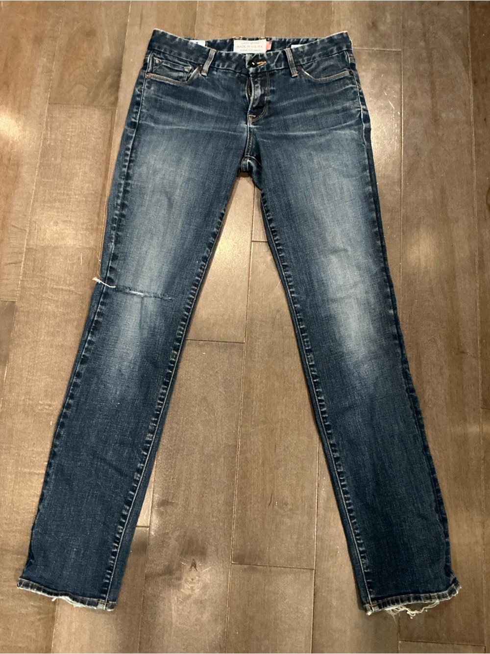 Lucky Brand Made In USA Sweet N Low Distressed Ankle Jeans Size 0 / 25
